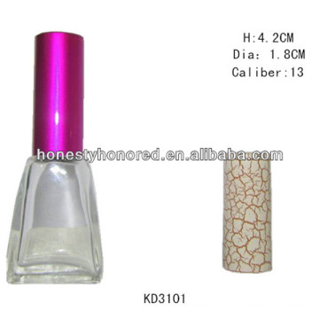 Cosmetic Plastic Crack Cap For Nail Polish Garrafas